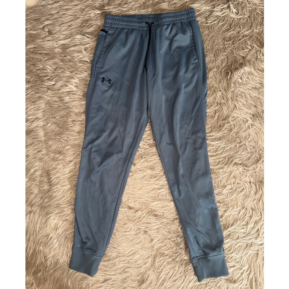 UA Men's Coldgear Drawstring Waistband Loose Fit Jogger Gray size L